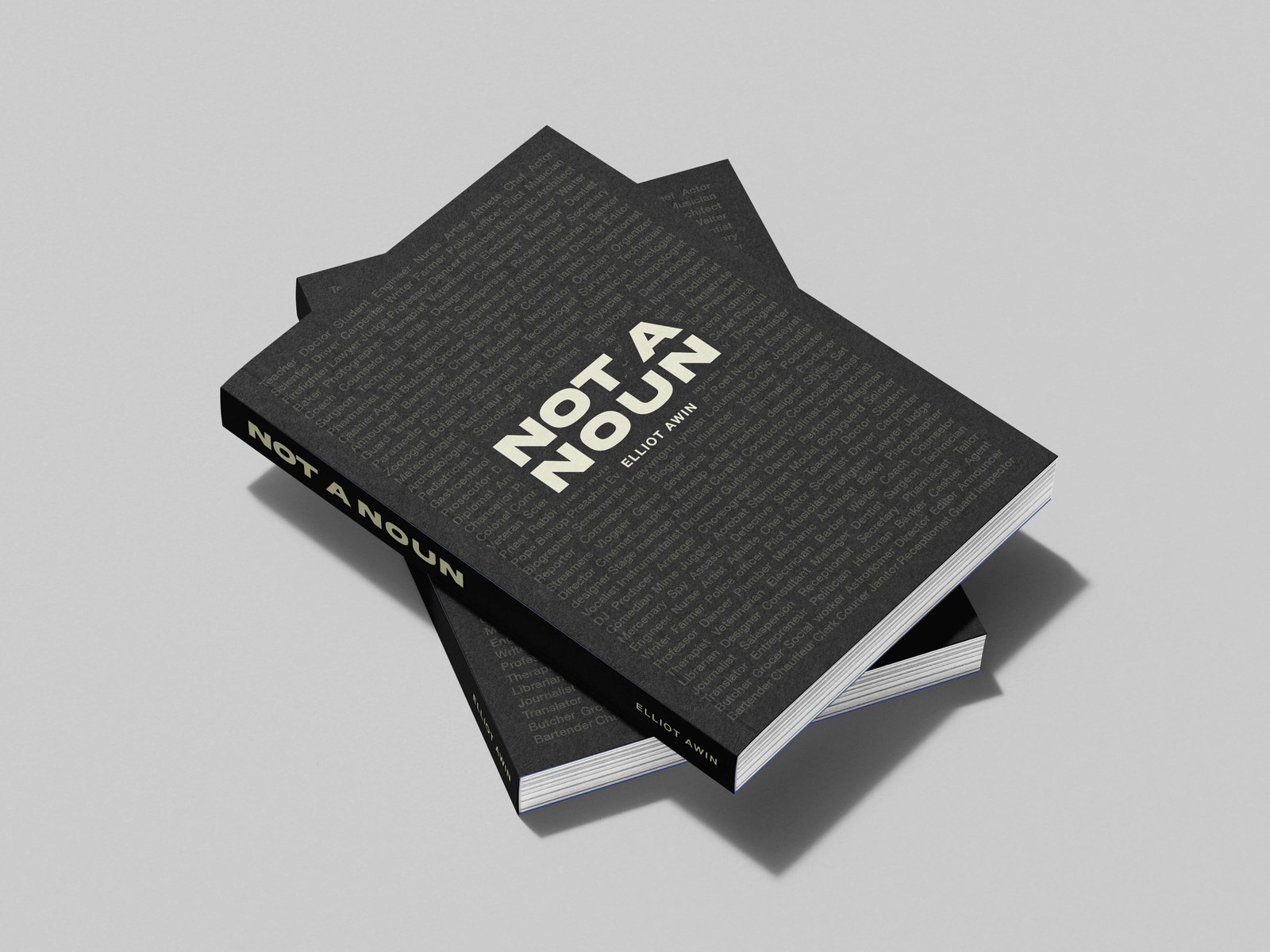 Not a Noun — book cover by Elliot Awin
